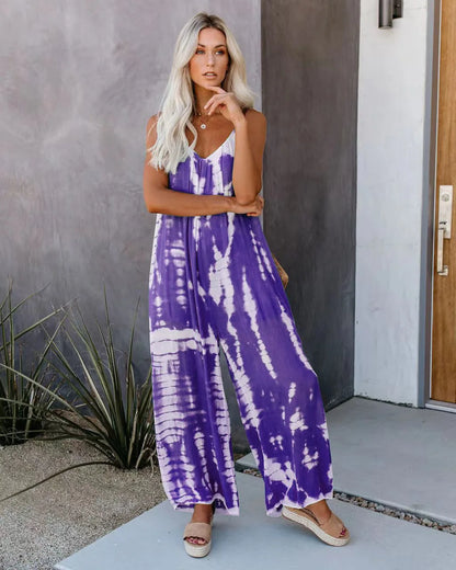 Women's Jumpsuit 2023 New Women's Clothing Wholesale Russian European and American Suspender Sexy Wide Leg Pants