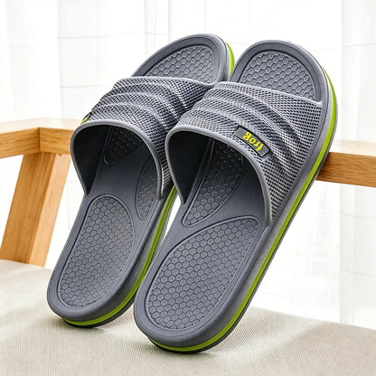 Pmoiste Soft EVA Bathroom Slippers Men Comfortable Designer Light Living Room Shoes Slip-on Not Slip House High-quality Indoor