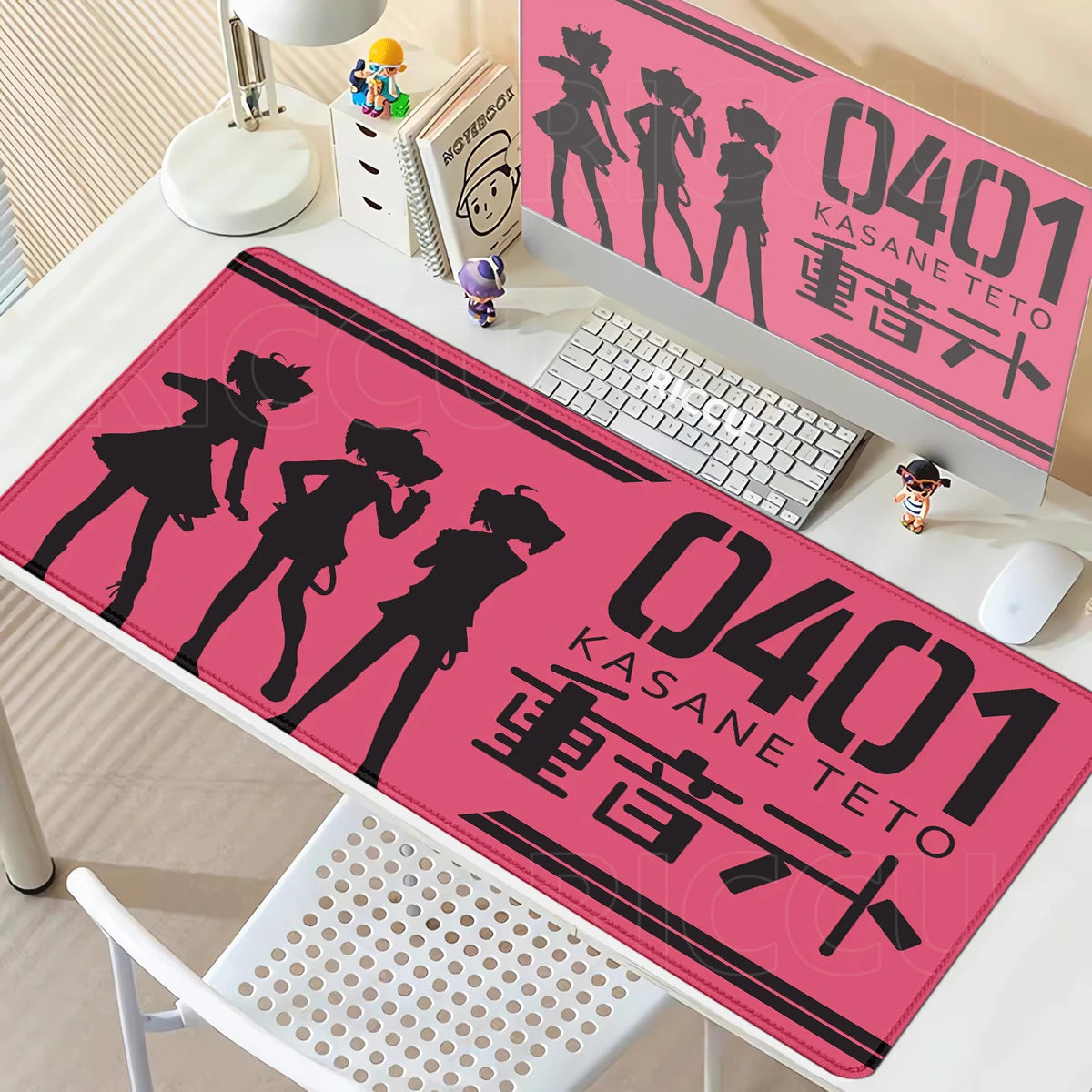 Kawaii Anime Girl Gaming Mouse Pad K-Kasane Teto Large LockEdge Mousepad XXL Computer Keyboard Desk Mat E-Sports PC Gaming Pads
