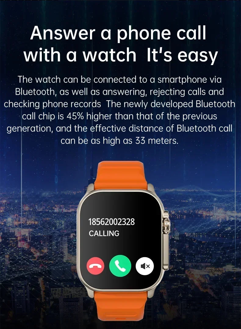 2026 Original T900 Ultra 2 Smart Watch 49mm Men Women Bluetooth Call Music Game Wireless Charging NFC Smartwatch For Android IOS