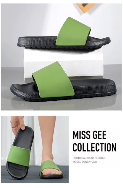 Summer Mens Breathable EVA Slides Men Beach Slippers Indoor House Home Slipper Soft Lightweight Slipers 46 47 48 New 2026