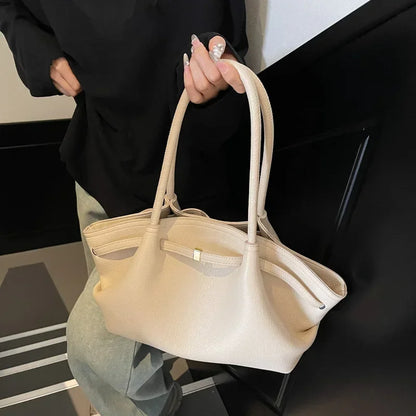 2026 French Style Women Tote Bag Large Capacity Luxury Underarm Bag Casual Single Shoulder Handbag Daily Commute Shopping Bags