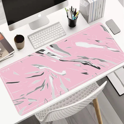Hot Sell Large Gaming Mouse Pad Multi-size Gamer Mat Abstract XL Computer Cushion Keyboard Desk Non-Slip Rubber Locking Edge Rug