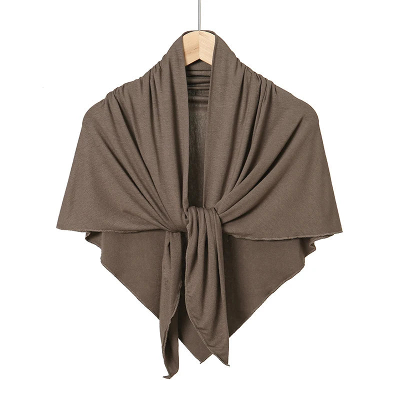 New Triangle Jersey Hijab Scarf For Women Muslim Shawls Headscarf Wraps Solid Color Scarves Head Wrap Islamic Turban Headband