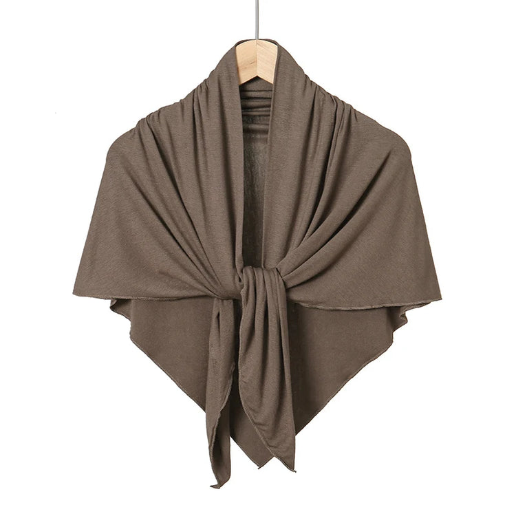 New Triangle Jersey Hijab Scarf For Women Muslim Shawls Headscarf Wraps Solid Color Scarves Head Wrap Islamic Turban Headband