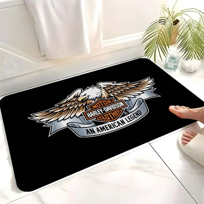 Motorcycle H-Harley D-Davidson Door Mat Kids Room Bedroom Decoration Balcony Anti-Slip Doormat Living Room Doormat Area Rug