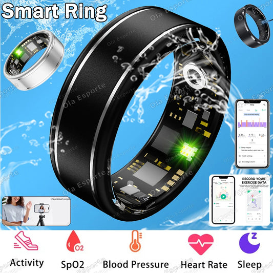 2026 Smart Health Rings Heart Rate Blood Pressure/Oxygen Monitoring Rings Fitness Gift for Friends Family Colleagues Smartring