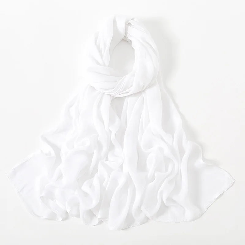 New Big Size Solid Rayon Modal Hijab Scarf Women Muslim Headscarf Wraps Shawl Femme Musulman Headband Islamic Turban 190*85cm