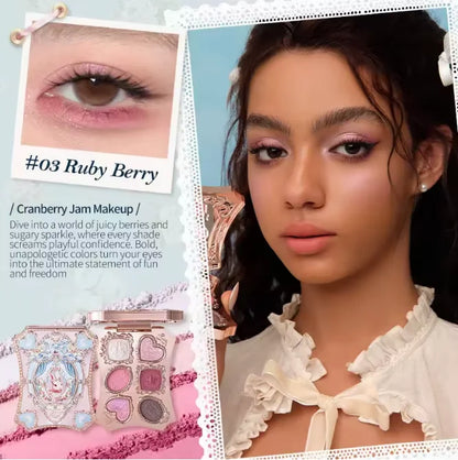 Flower Know Strawberry Rococo All-In One Gift Set Makeup Kit Full Professional Garden Mirror Blush Powder Lip Cream Flowerknows