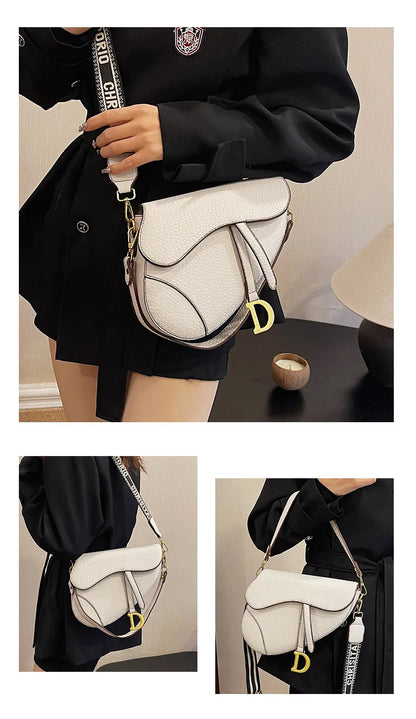IMJK 24*20*6cm Hot Selling Light Luxury Underarm Saddle Bag, New Niche Design, Casual Shoulder Crossbody Bag Bags
