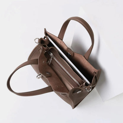 2026 Top grade Women's Genuine Leather Bag High Quality Casual Versatile Handbags Female Shoulder Bags Commute Totes Coffee