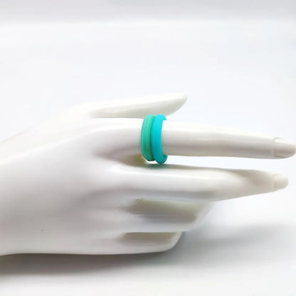 1pc Sports Hypotenuse Silicone Ring 7 Color for Women Wedding Rubber Bands Hypoallergenic Flexible Finger Rings