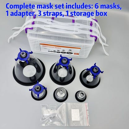 Animal anesthesia oxygen mask, universal nebulization oxygen mask for dogs and cats, animal anesthesia respiratory mask