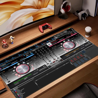 Radio Dj Workbench Large Gaming Mousepad Keyboard Gamer Mouse Pad on The Table Speed Desk Mat Anime 900x400 1000x500 Mouse Mat