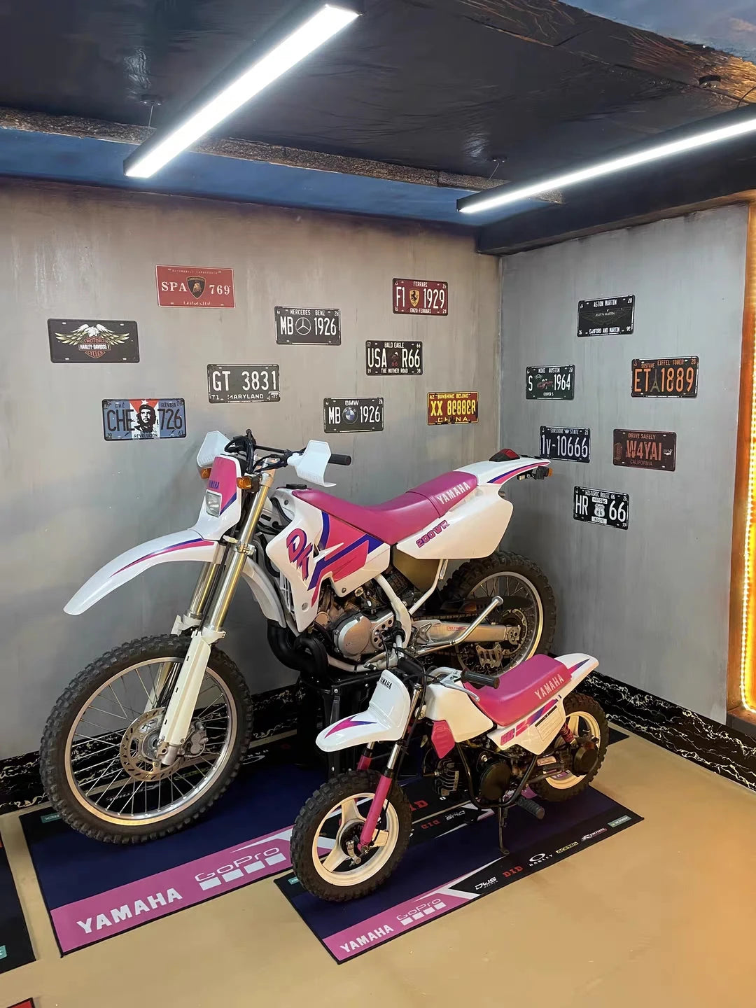 Yamaha Garage Mat Racing Motorcycle Carpet Polyester Moto Display Motorcycle Mat Anti-slip Home Decoration Living Room Rug