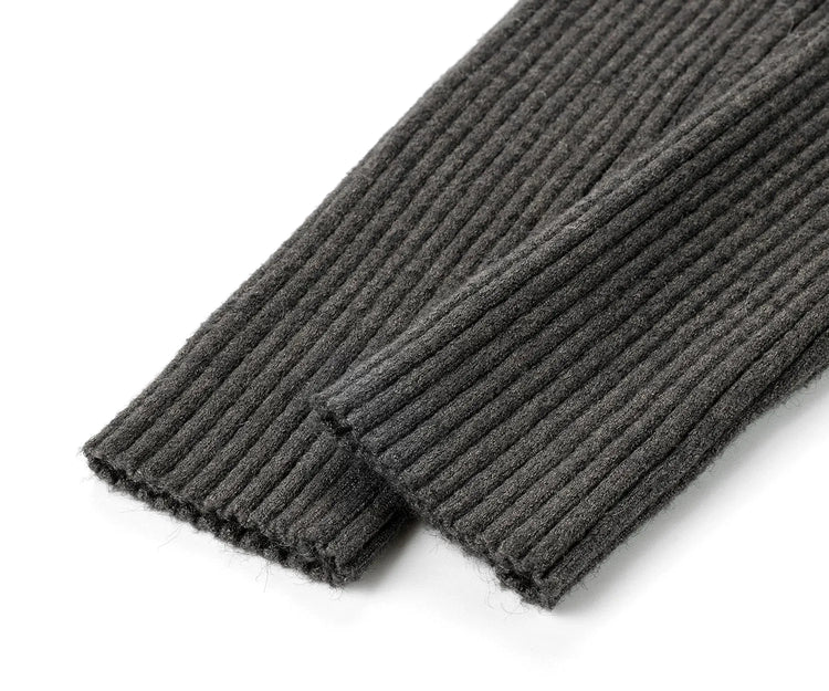 2026 Women's Autumn Winter Knit Cardigan Versatile Office Slim Flattering Cropped Zip-Up Sweater Korean Long Sleeve Outerwear