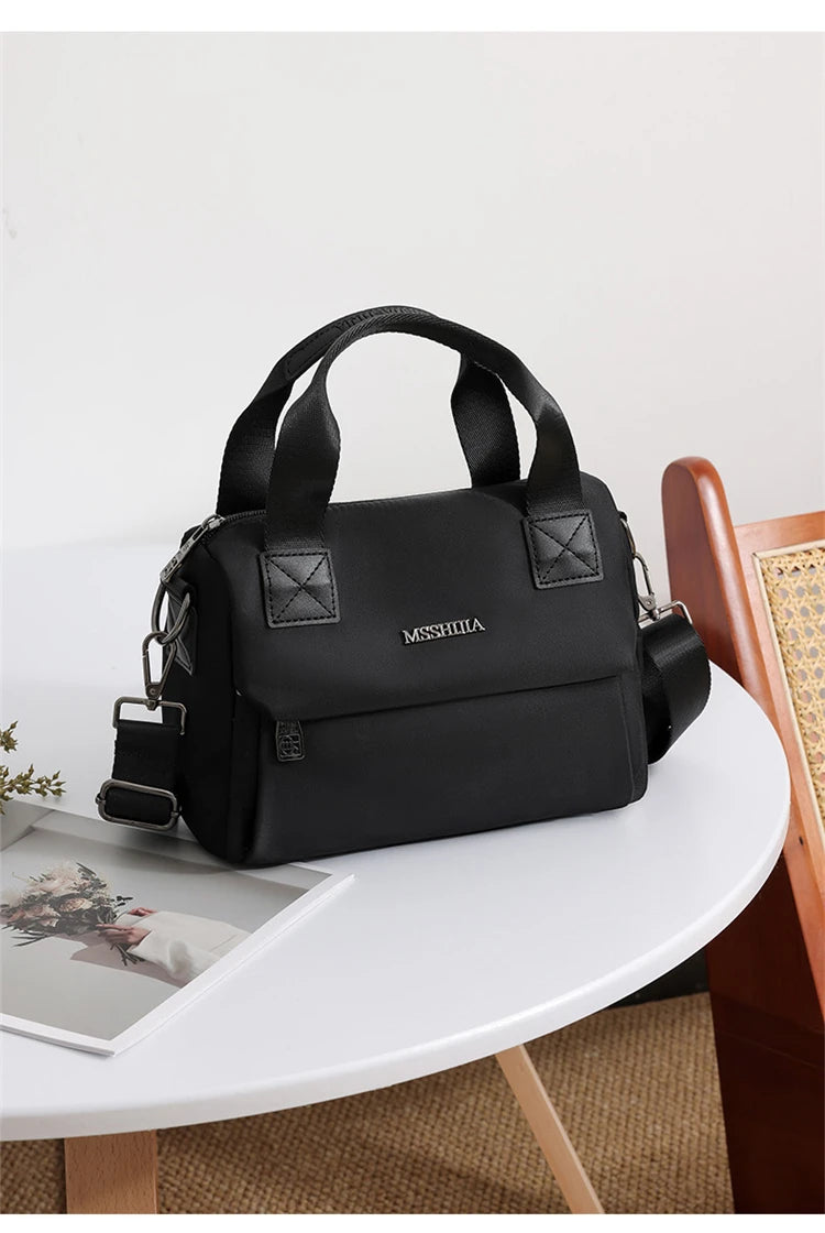 Ladies Lightweight Shoulder Bag Waterproof Nylon Handbag for Commuter Work Casual Crossbody Bags for Women Messenger Bag