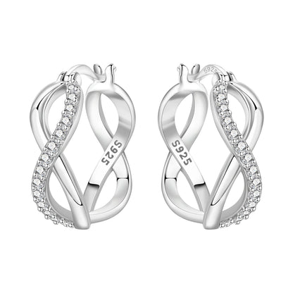 925 Sterling Silver Star Moon Heart Shape Earrings Jewelry Versatile Hoop Earrings For Women Jewelry Fine Birthday Party Gifts