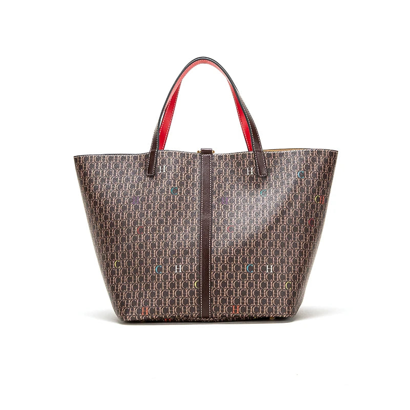 Brand New Luxury Designer High Capacity Tote Handbags for Office Women 2023 Trends Designer PVC Shopper Shoulder Shopping Bag