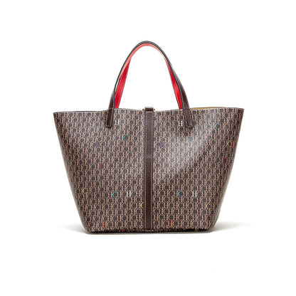 Brand New Luxury Designer High Capacity Tote Handbags for Office Women 2023 Trends Designer PVC Shopper Shoulder Shopping Bag