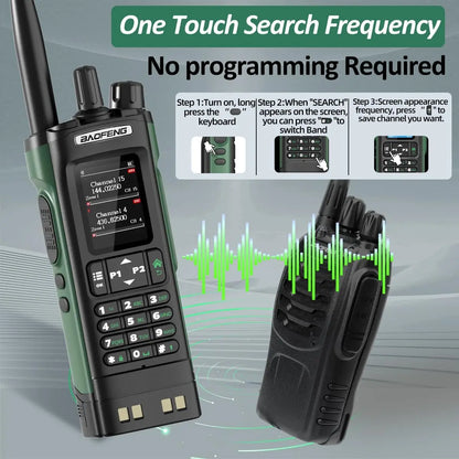 Baofeng DM-32 GPS DMR Radio AES256 Encryption Dual Band UHF VHF Air Band FM AM GMRS Digital Walkie Talkie For Outdoor Camping