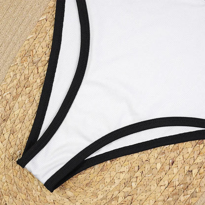 Bikini One Piece Swimsuit 2026 Vintage Retro Swimwear Women Swimsuit Zip Up Bathing Suit Beachwear Monokini Female Swimming Suit