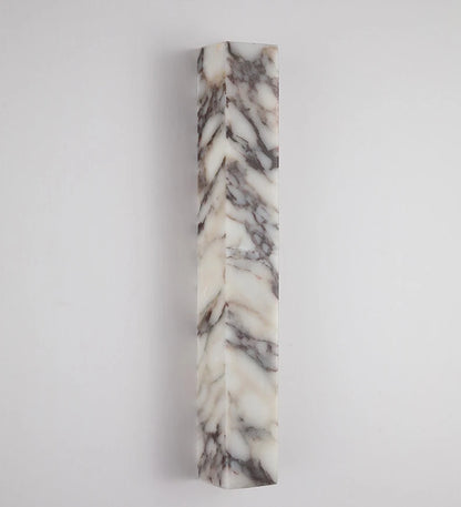 Cuboid Natural Marble Wall Lamp Art Design Dimmable Indoor Parlor Bedroom Stairs Bathroom Lighting