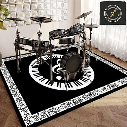 Vintage Sound Absorbing Stage Carpet Mat Rugs for Soundproofing Bass Drums Snare Electronic Jazz Musical Floo
