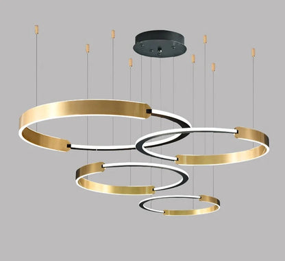 Modern rings long Pendant lights led Chandeliers for living room 2023 indoor lighting Ceiling lamp interior lighting Chandeliers