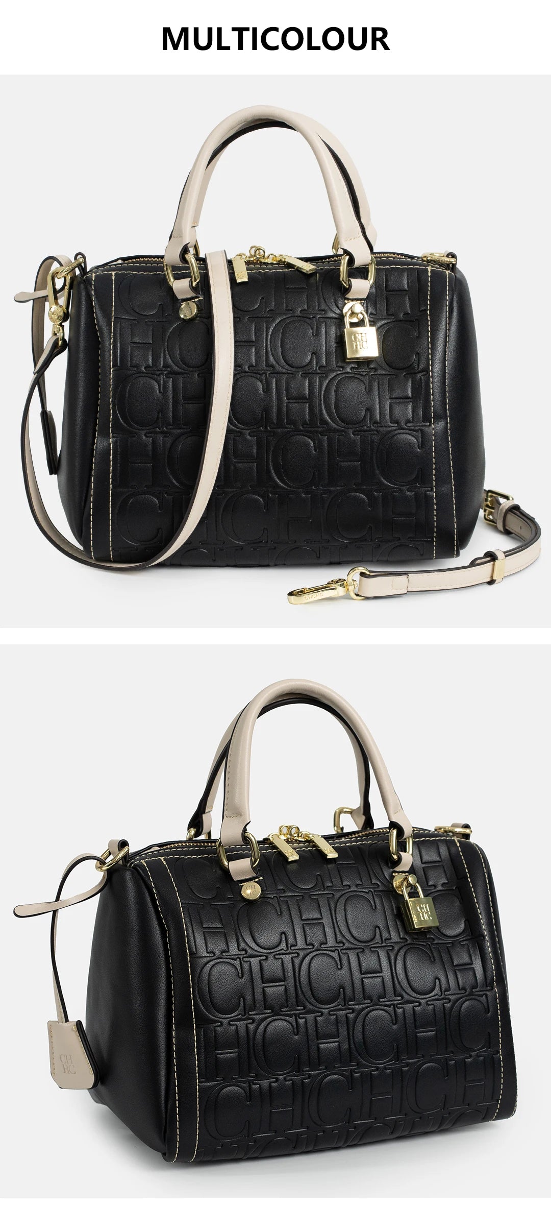 CH Women Handbag Luxury Monogram Embossed Top Handle Bag Shoulder Crossbody Bags For Ladies 2026 Designer High Quality Tote