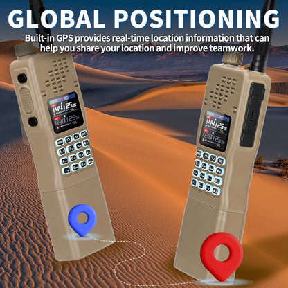 Baofeng AR-152 Pro Walkie Talkie GPS 50KM Ham Tactial Military Two way Radio Larger Battery AN /PRC-152 Multi Band Transceiver