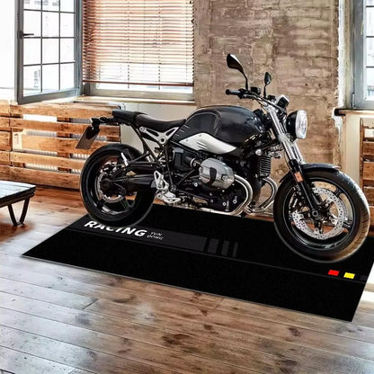 VIKAMA Motorcycle Garage Pit Mat Motorbike Garage Mat Anti Slip Oil Resistant Waterproof Pad Parking Workshop Decor