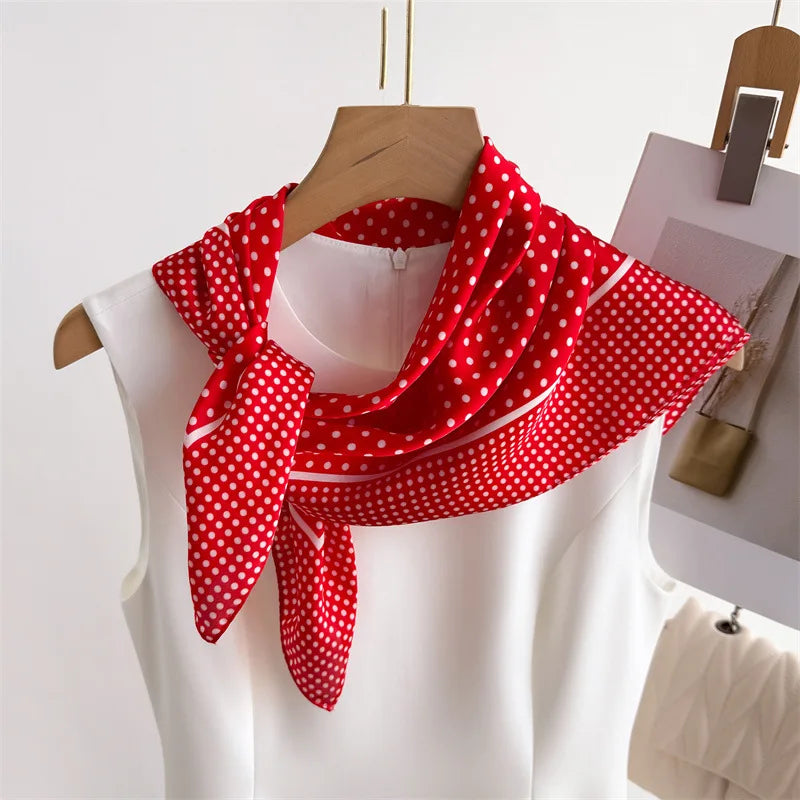 70*70cm Zebra Stripes Print Head Scarf for Women Silk Square Scarves Foulard Bandana Fashion Decorate Hijab Female Neckerchief