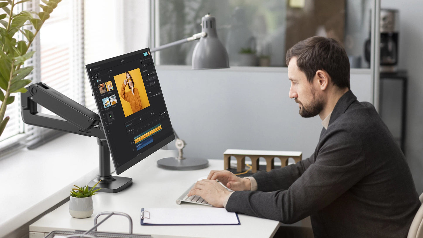 UPERFECT 23.8” Touchscreen Large Computer IPS Display With Stand 120Hz Desktop Monitor For XBox Switch PS5 Gaming Extend Screen