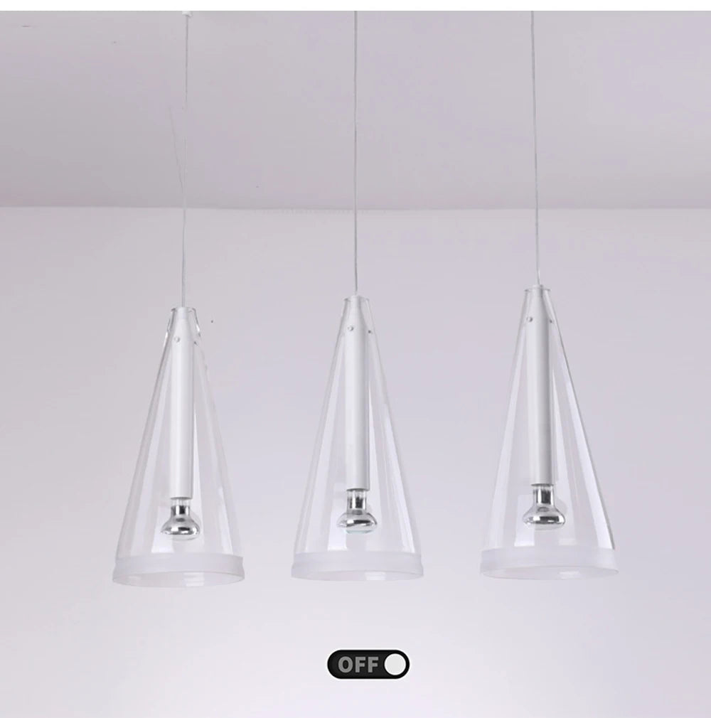 Modern Art Deco Pendant Lights New Creative Living Room Villa Designer Taper Glass Hanging Lamps Ceiling Minimalist Decor Trendy