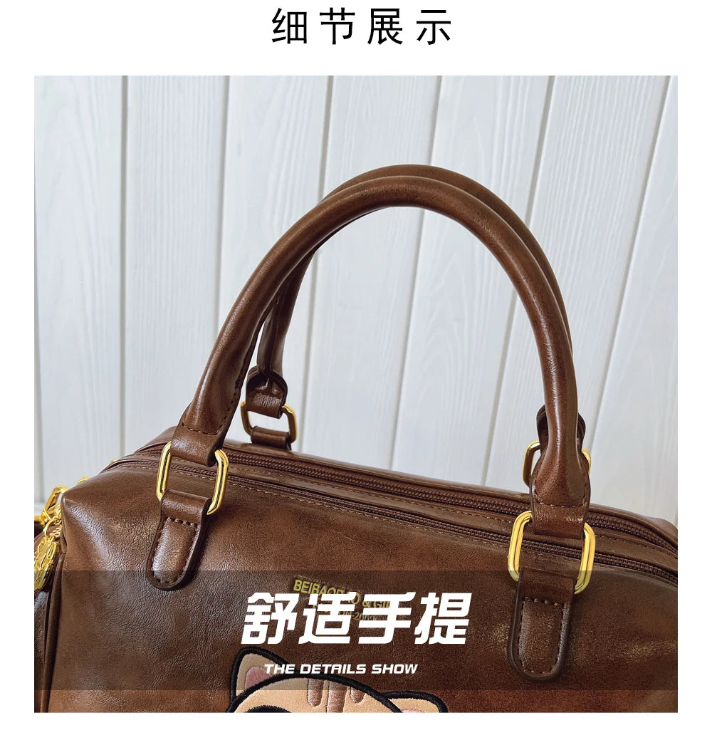 Fashion Luxury Brand Ladies Shoulder Bag Cartoon Bear Women's Crossbody Bag High Quality Tote Bag Waterproof Women's Hanbags