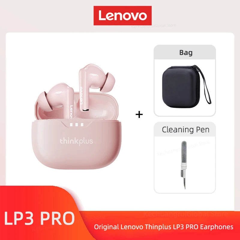 Original Lenovo Lp3 Pro TWS Earphones Wireless Bluetooth 5.3 Earbuds HIFI Sound Noise Reduction HD Call Low Latency Headphones
