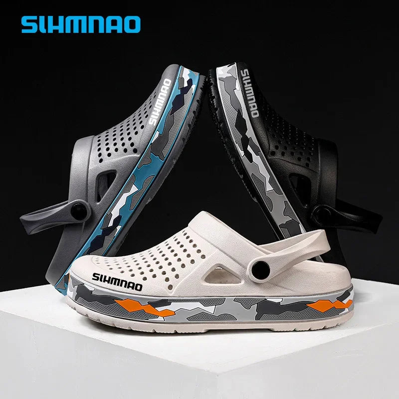 2025 Summer Outdoor Beach Casual Sandals, Lightweight and Breathable Household Shoes, Anti Slip and Breathable Fishing Slippers