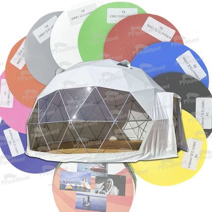 【Best-selling】FEAMONT Roof Pvc Heated Eco Prefab Transparent Geodesic Dome Hotel Glamping Tent House Desert Round Dome Tent For