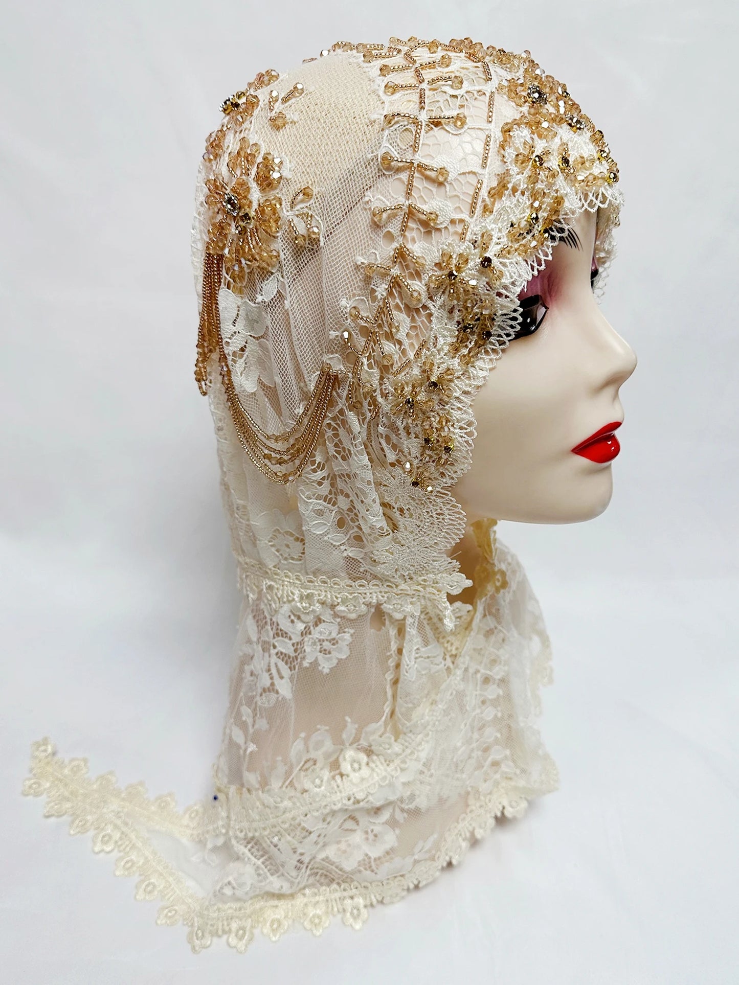 New 2025 Muslim Women Shawl Headscarf Luxury Tassels Beads Scarf Malaysia Prayer Kufi Islam Saudi Arabia Lace Hijab