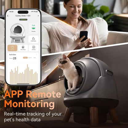 G1 Automatic Self-Cleaning Cat Litter Box,Smart APP Control & Health Monitoring,for Multiple Cats, Custom