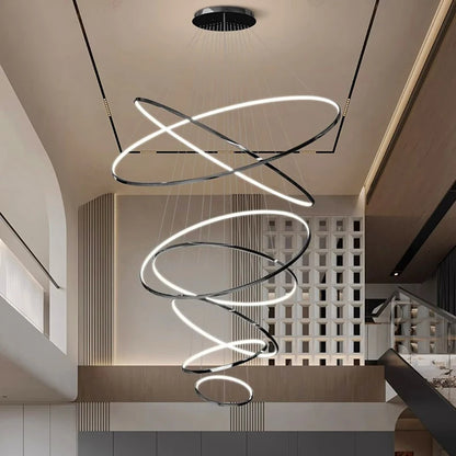 Nordic home decoration, stair chandelier, living room and dining room Pendant lights, ceiling light, indoor lighting