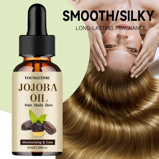 YOUNGCOME JOJOBA Oil Hair Care Essential Oil Anti-frizz Smooth Hair Oil Serum Anti Loss Scalp Massage Spa Treatments Hair Care