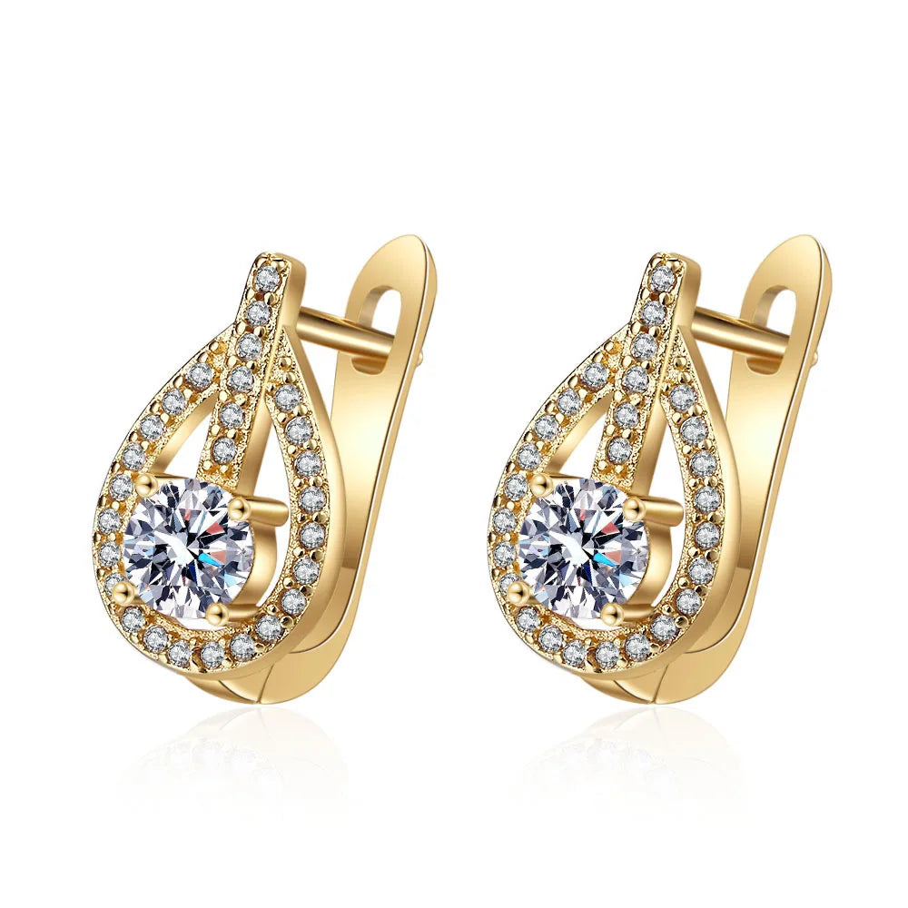925 Silver Needle Princess Crystal Square Zircon Drop Earrings for Women Trendy Simplicity Jewelry Girl Sweet Gifts New