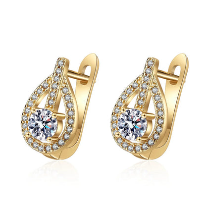 925 Silver Needle Princess Crystal Square Zircon Drop Earrings for Women Trendy Simplicity Jewelry Girl Sweet Gifts New