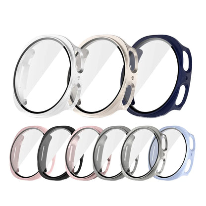 Tempered Glass+Case for Samsung Galaxy Watch 8 44mm 40mm Full PC bumper Cover Screen Protector Galaxy Watch 8Classic Accessories