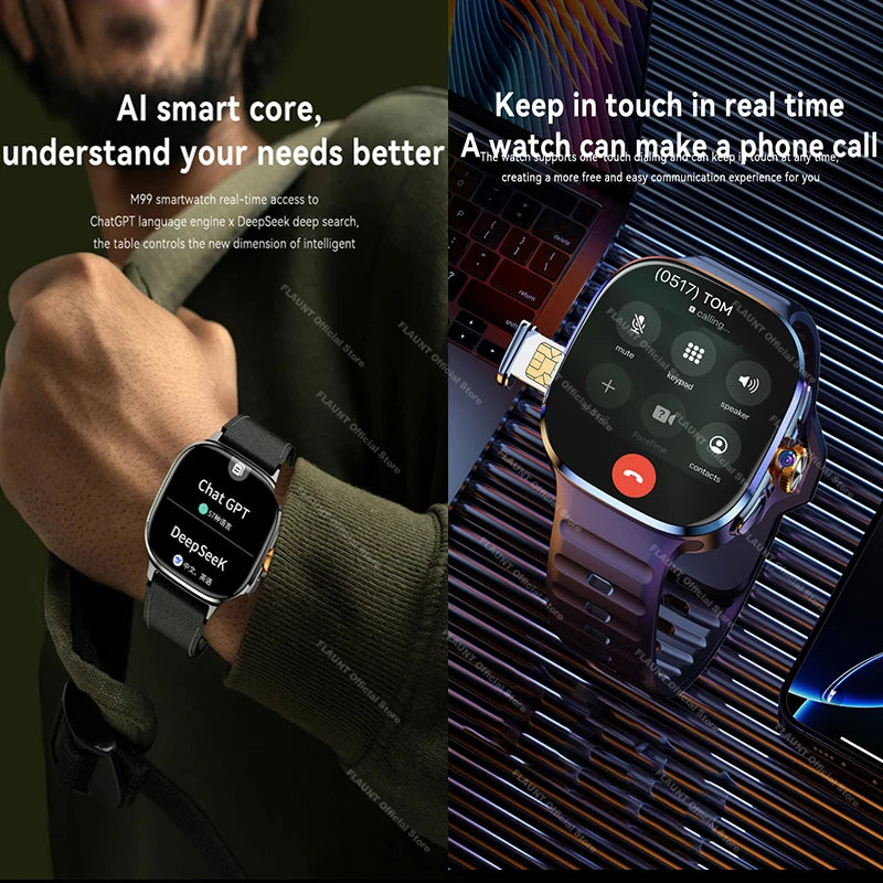 New 5G GPS Smartwatch 2026 2.16" AMOLED Camera WiFi NFC 32GB ROM 2100mAh Can Use SIM Card Clock Video Call Smart Watch Men Women
