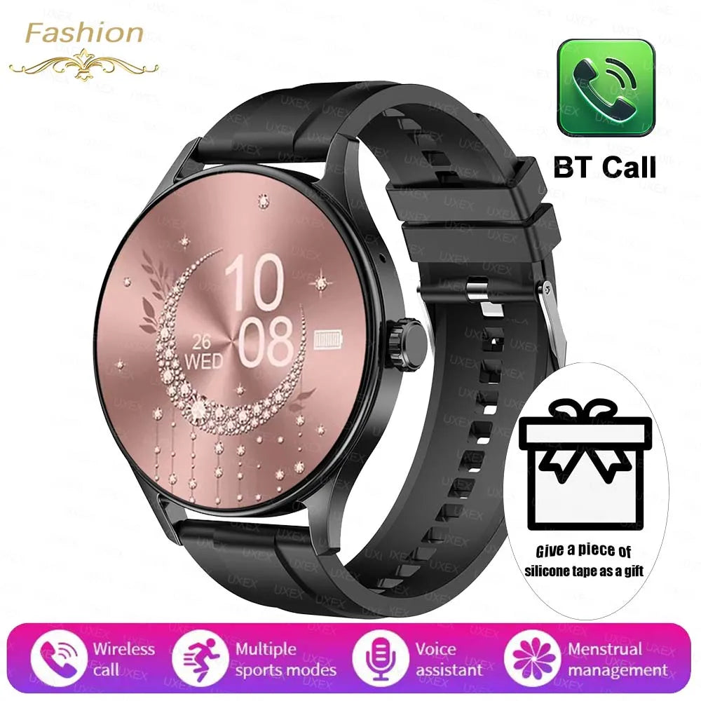 2026 New Smart Watch Women Men Bluetooth Call Sports Fitness Watches Heart Rate Health Monitor Smartwatch Ladies For Android iOS
