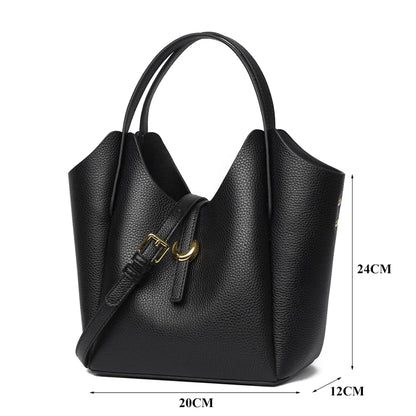 100% Genuine Cow Leather Handbag Women Fashion Elegant Crossbody Bags for Ladies Small Hand Bag Cowhide Shoulder Bags Designer