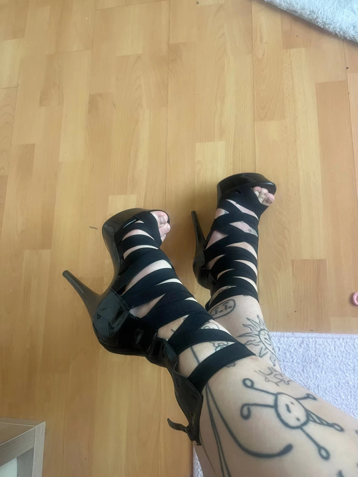 Sexy Strip Pole Dance Rome Crossdresser High Heel Nightclub Sexy Cool Boots 15cm Hate High Exotic Walking 20cm Platform Female